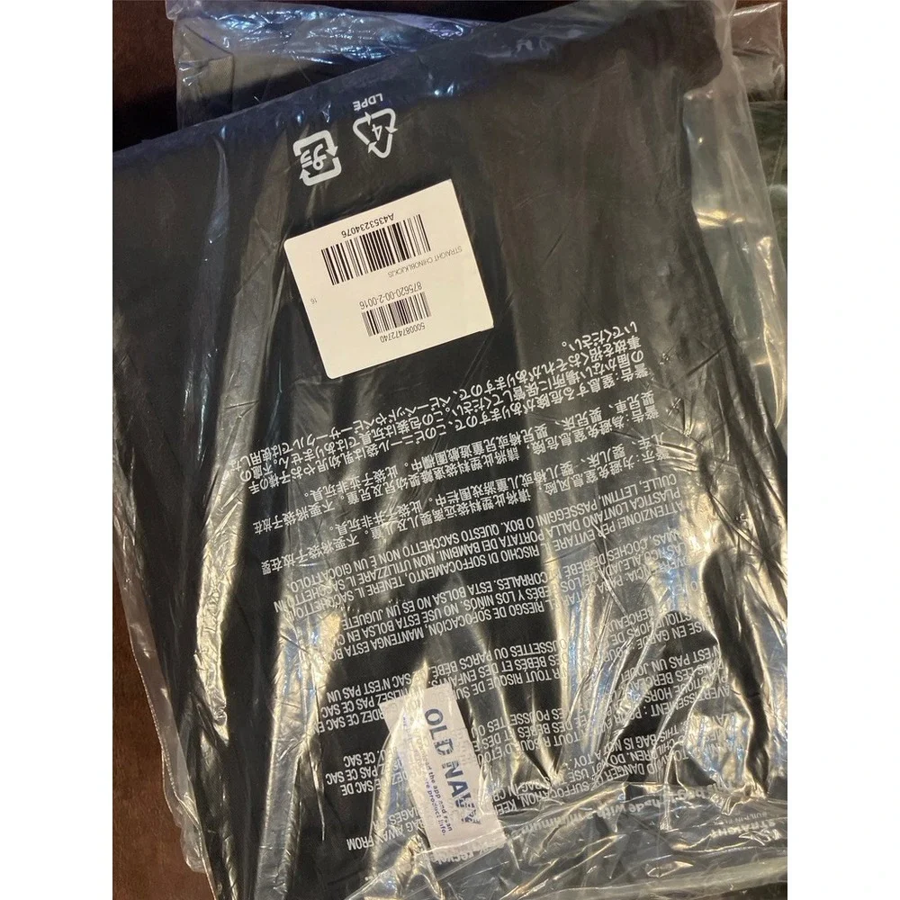 Old Navy Straight Chino Kids 16 Black New Built-In Flex Adjustable‎ Waist Pants